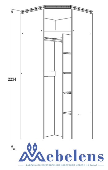 Шкаф угловой Ольга 13
